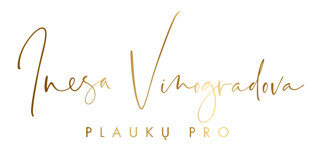 Inesa Vinogradova plaukų pro logotipas