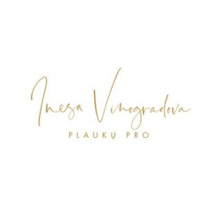 Inesa Vinogradova plauku pro logotipas